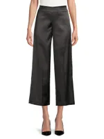 Alex Satin Wide-Leg Pants