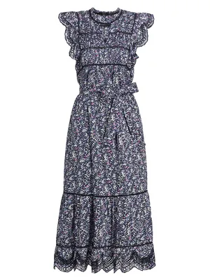 Sofie Cotton Floral Maxi Dress