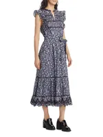 Sofie Cotton Floral Maxi Dress