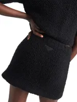 Bouclé Mohair Miniskirt