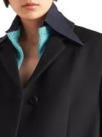 Single Breasted Gabardine Jacket