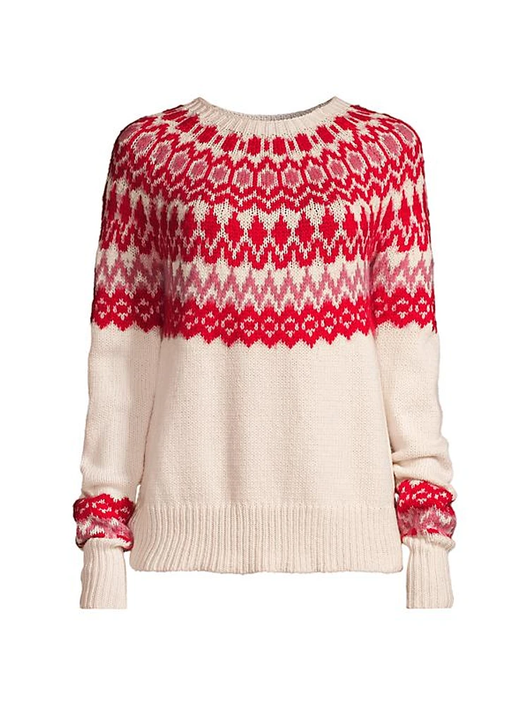 Fair Isle-Inspired Wool-Blend Crewneck Sweater