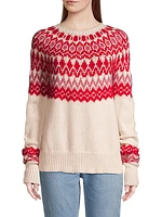 Fair Isle-Inspired Wool-Blend Crewneck Sweater