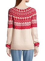 Fair Isle-Inspired Wool-Blend Crewneck Sweater