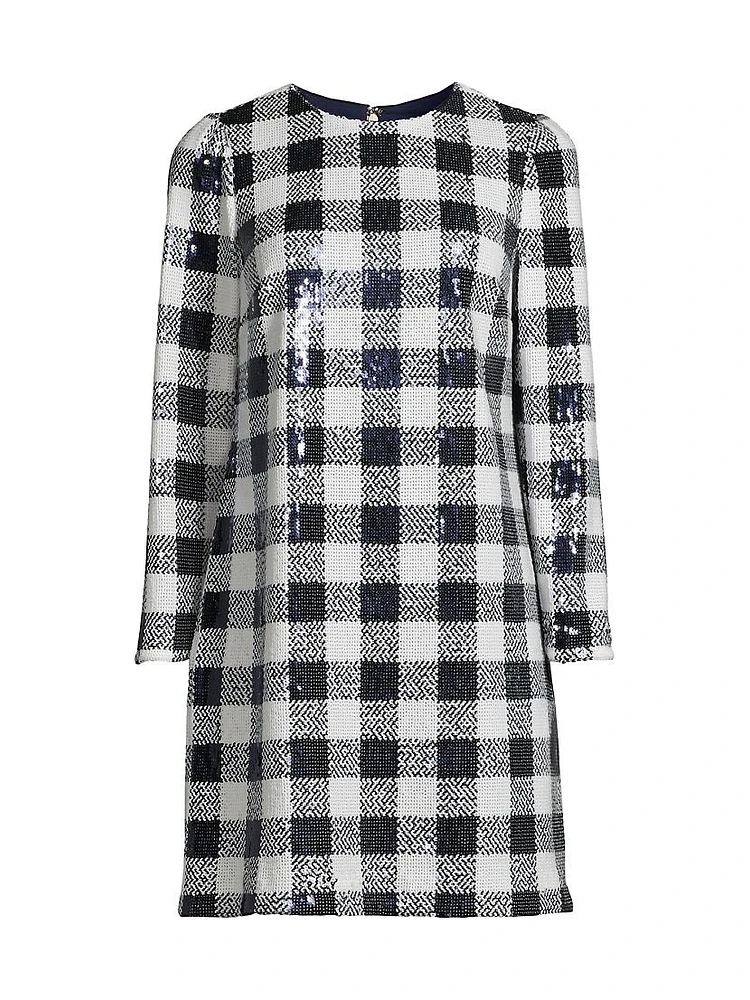 Buffalo Check Sequin Dress