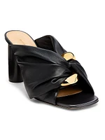 Corner 90MM Twisted Leather Mules