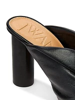 Corner 90MM Twisted Leather Mules