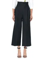 High-Waist Cropped Pants