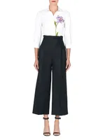 High-Waist Cropped Pants