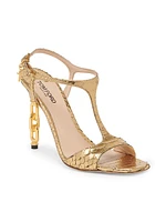 Galaxy 105MM Leather & Chain-Link Sandals