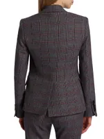 Pablah Plaid Wool-Blend Dickey Jacket