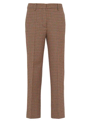 Houndstooth Check Pants