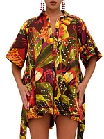 Shanti Printed Cotton Romper