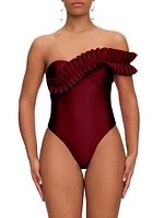 Nisi Pleated-Strap One-Piece Swimsuit