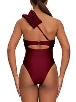 Nisi Pleated-Strap One-Piece Swimsuit