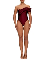 Nisi Pleated-Strap One-Piece Swimsuit