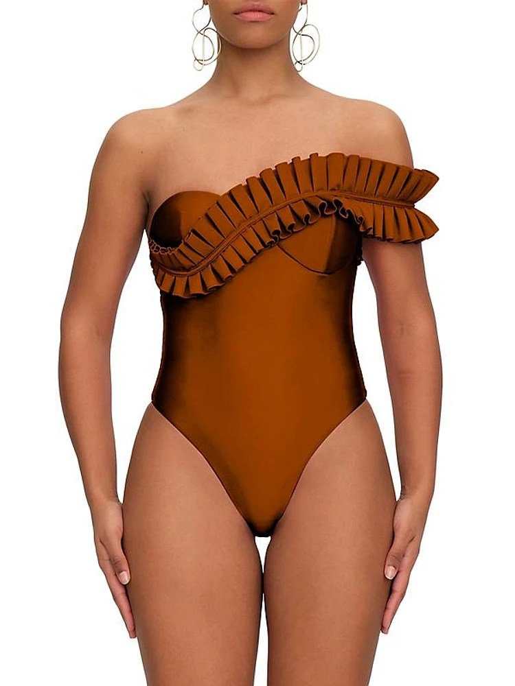 Nisi Ruffled One-Piece Swimsuit