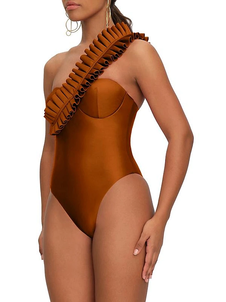 Nisi Ruffled One-Piece Swimsuit