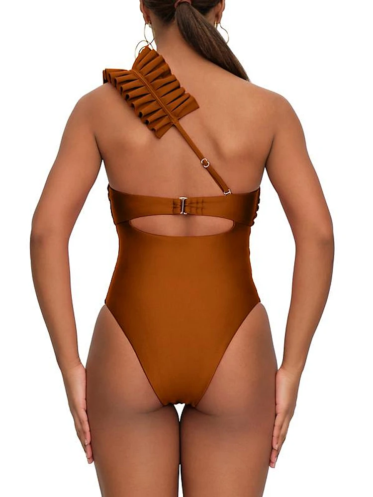 Nisi Ruffled One-Piece Swimsuit