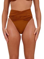 Ubu Cross-Over High-Rise Bikini Bottoms