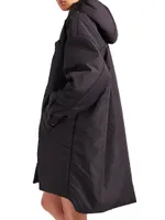 Oversized Light Re-Nylon Raincoat