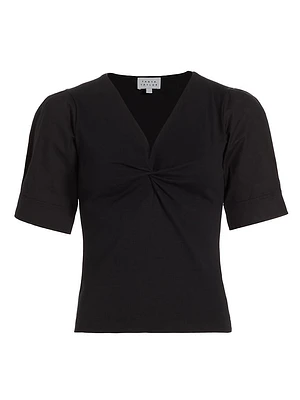 Ronelle Twisted V-Neck Blouse