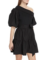 Georgia One-Shoulder Tiered Minidress