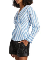 Tula Stripe Cotton Poplin Shirt