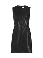 Antonella Vegan Leather Minidress