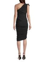 Mercer Asymmetric Ruched Dress