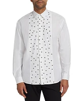 Studded Poplin Oversized Shirt