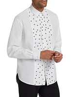 Studded Poplin Oversized Shirt