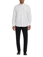 Studded Poplin Oversized Shirt