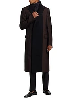 Wool-Blend Double-Breasted Coat