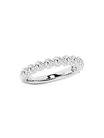 14K White Gold & TCW Lab-Grown Diamond Band