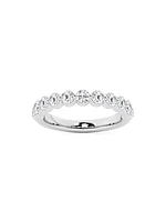 14K White Gold & TCW Lab-Grown Diamond Band