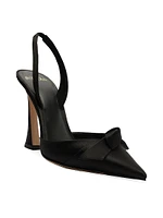 Clarita Bell Satin Slingback Pumps