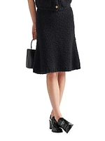 Bouclé Mohair Knit Skirt