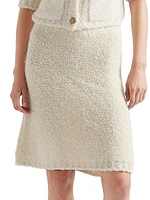 Bouclé Mohair Knit Skirt