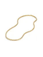 Fluted Chain Necklace 18K Gold