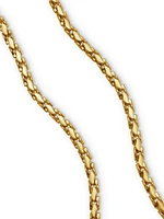 Fluted Chain Necklace 18K Gold