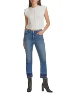 Straight-Leg Ankle-Crop Jeans