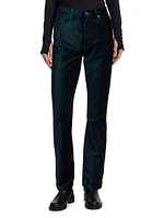 Nico Velvet Boot-Cut Trousers