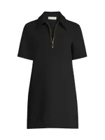 Crepe Polo Mini Dress