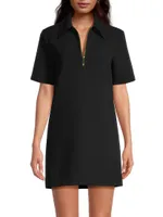 Crepe Polo Mini Dress