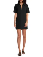 Crepe Polo Mini Dress