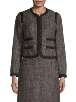 Tailored Wool Tweed Jacket