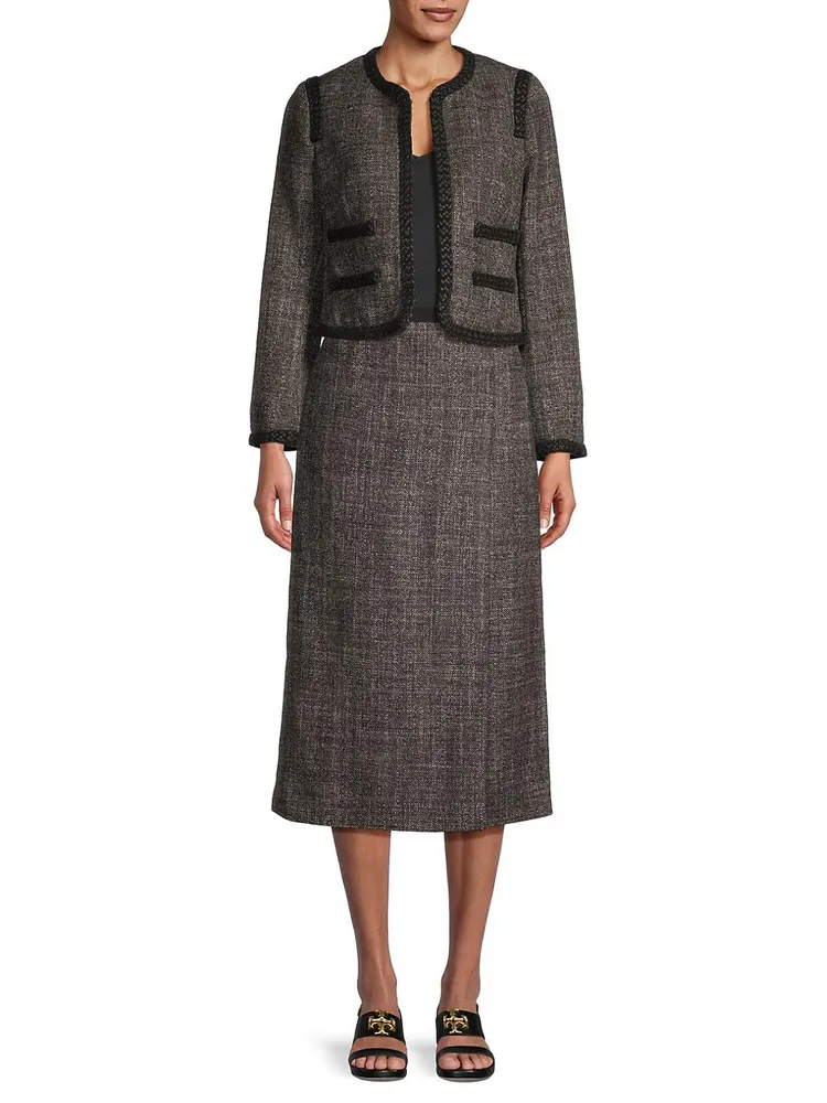 Tailored Wool Tweed Jacket