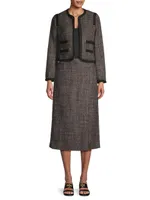 Tailored Wool Tweed Jacket