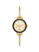 Miller Goldtone Interchangeable Bezel Bangle Watch